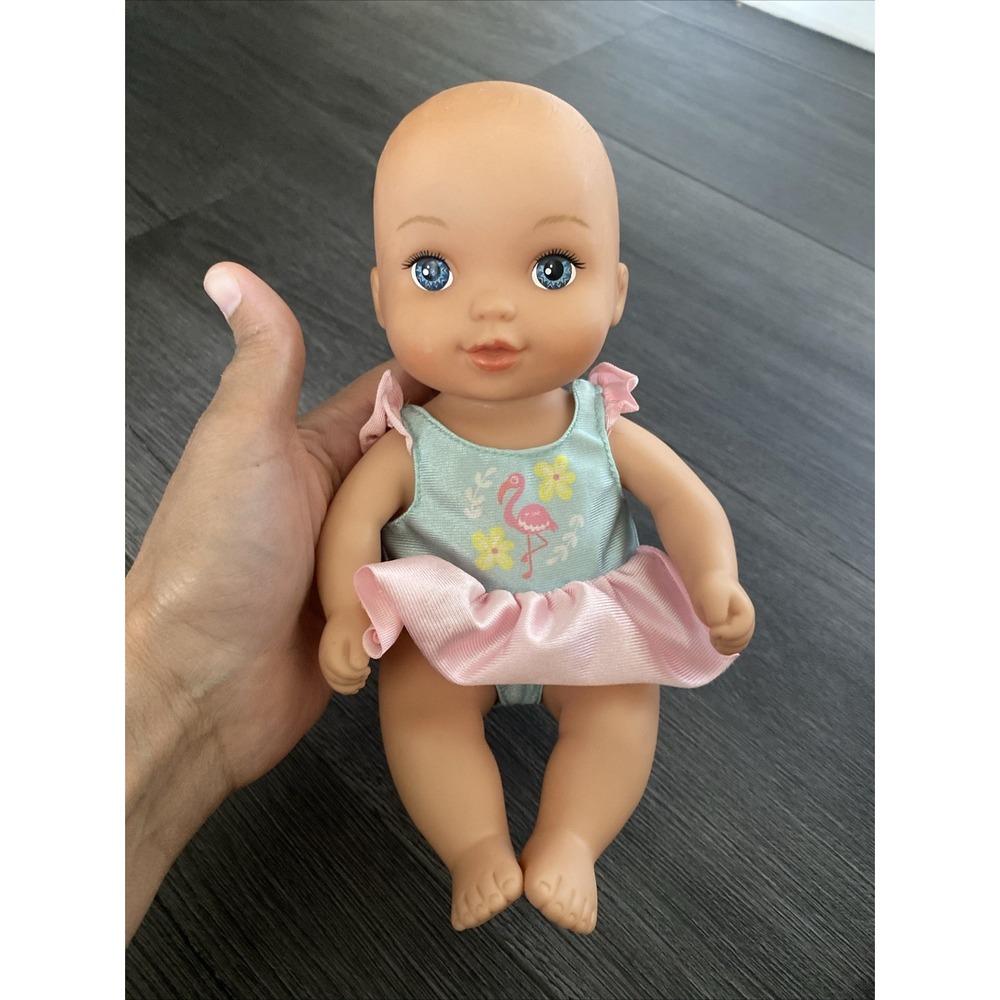 Water Babies Doll Lauer Toys Bath Time Fun Flamingo Baby Doll READ